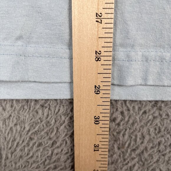 Dark Seas Division Long Sleeve T-Shirt Mens Large Light Blue 100% Cotton Tee - Picture 5 of 6